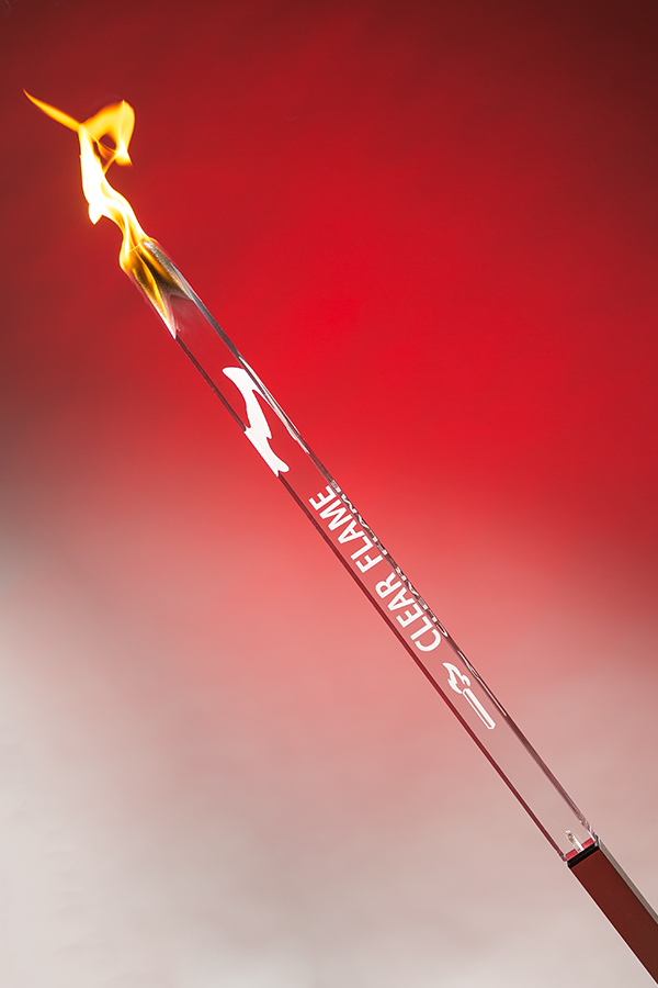 Glasfackel “clearflame individual”